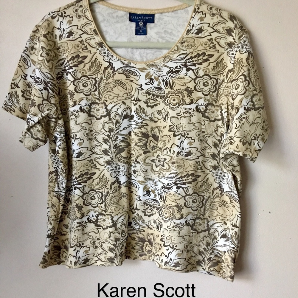 DELIGHTFUL DEALS 💰 Karen Scott floral print shirt